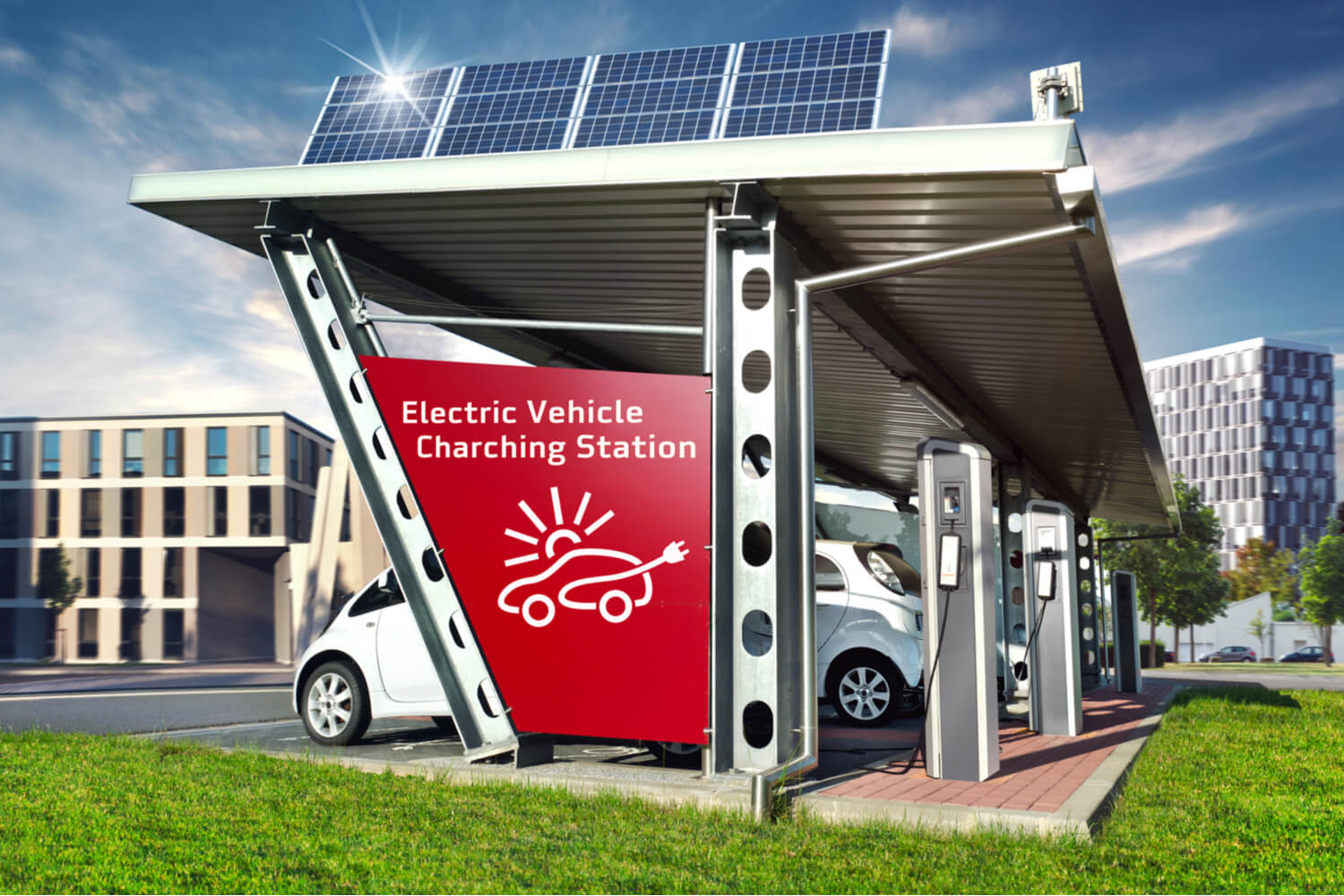 photovoltaikanlage für ladesäule ladestation